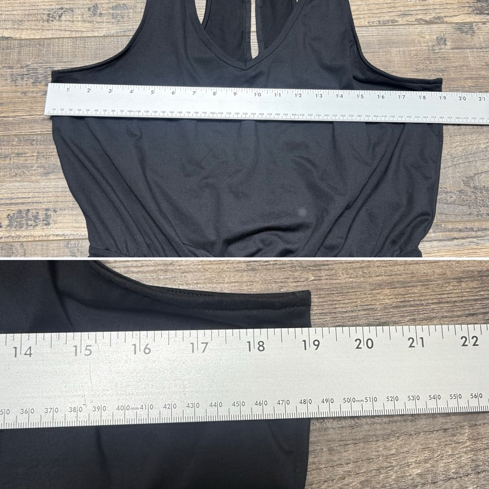 Sweaty Betty Black Athletic Jumpsuit Racerback Athletic Lounge Women's Medium - Picture 5 of 11